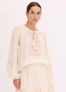 Oversized blouse met borduursel, bonprix