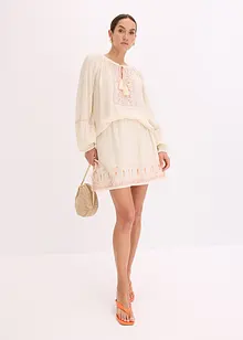 Oversized blouse met borduursel, bonprix