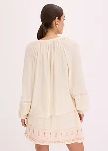 Oversized blouse met borduursel, bonprix