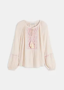 Oversized blouse met borduursel, bonprix