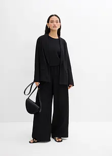 Blazer van een gestructureerde crinkle-viscosemix, bonprix