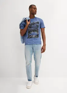 T-shirt van biologisch katoen in washed out look, bonprix