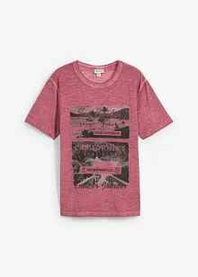 T-shirt van biologisch katoen in washed out look, bonprix