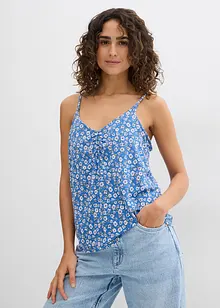 Gebloemde top van soepele viscose, bonprix