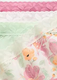 Maxislip met biologisch katoen en kant ( set van 5), bonprix