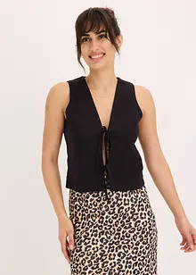 Gilet met strikken, bonprix