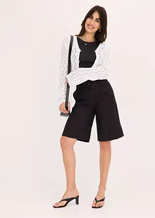 Bermuda met bandplooien, bonprix