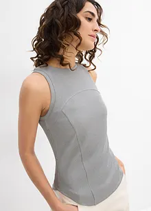 Tanktop met siernaden, bonprix