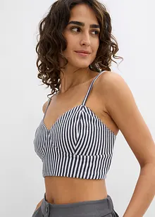 Cropped top van puur biologisch katoen ( 2-dlg. dubbelpak set), bonprix