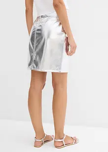 Minirok in metallic look, bonprix