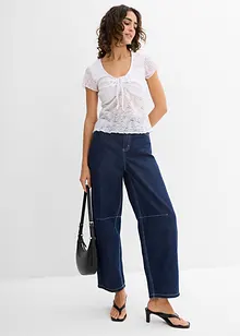 T-shirt van kant, bonprix
