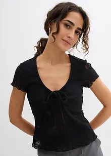 T-shirt van kant, bonprix
