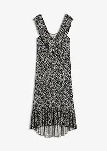 Jersey jurk met volants, bonprix