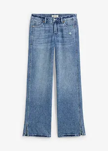 Loose straight jeans mid waist, low stretch, bonprix