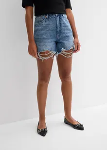 Jeans short high waist, low stretch, bonprix