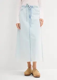 Midi spijkerrok mid waist, superzacht, bonprix