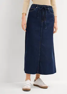 Midi spijkerrok mid waist, superzacht, bonprix