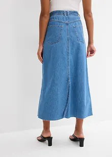 Midi spijkerrok mid waist, superzacht, bonprix