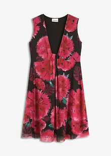 Jersey jurk met mesh, bonprix