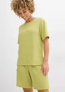 Shirt van borken crèpe, bonprix