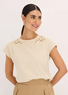 Shirt met kanten detail, bonprix
