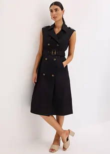 Trench jurk met riem (2-dlg. set), bonprix