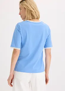Shirt met kanten rand, bonprix