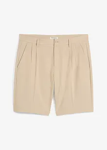 Chino bermuda met bandplooien, regular fit, bonprix