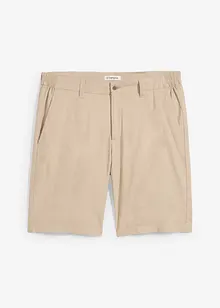 Chino bermuda regular fit met linnen, bonprix