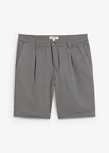 Stretch bermuda regular fit met bandplooien, bonprix
