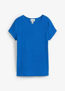 T-shirt van gestructureerde crêpe, bonprix