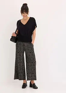 Shirt met gesmokte zoom, bonprix