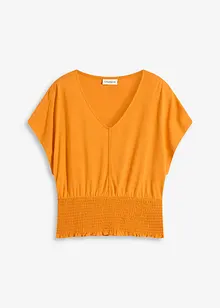 Shirt met gesmokte zoom, bonprix