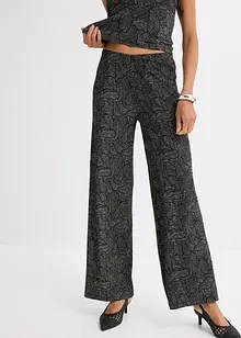 Jersey-crèpe broek, bonprix