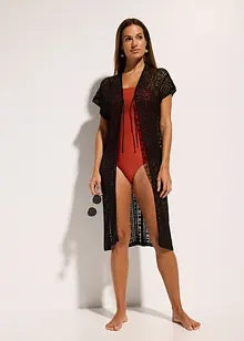 Strandkimono in gehaakte look gemaakt van viscose, bonprix