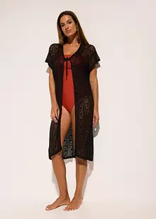 Strandkimono in gehaakte look gemaakt van viscose, bonprix