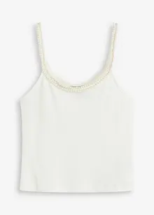 Top met spaghettibandjes en sierdetails, bonprix