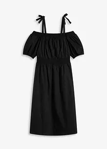 Off shoulder jurk van biologisch katoen, bonprix