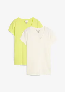 T-shirt van puur biologisch katoen ( set van 2), bonprix