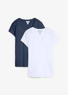T-shirt van puur biologisch katoen ( set van 2), bonprix