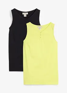 Top van puur biologisch katoen (set van 2), bonprix