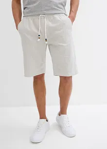 Bermuda met linnen, regular fit, bonprix