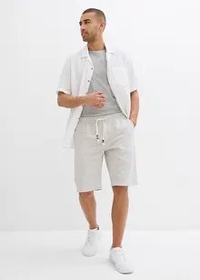 Bermuda met linnen, regular fit, bonprix