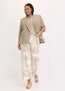 Wijde twill broek, bonprix