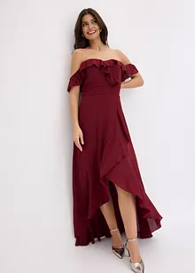 Carmen jurk met volants, bonprix