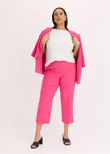 Shirt met passen van satijn, bonprix