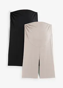 Zwangerschaps biker short (set van 2) met biologisch katoen, bonprix