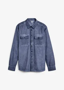 Overhemd in gewassen look, lange mouw, bonprix