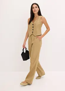 Gilet met linnen, bonprix