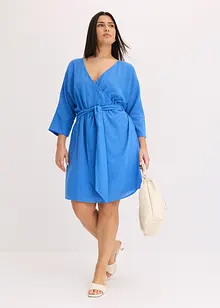 Mini jurk met riem in wikkellook, bonprix